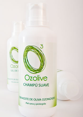 champú con aceite de oliva ozonizado