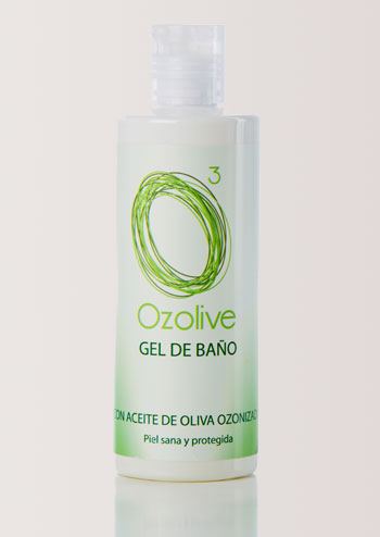 gel de baño con aceite de oliva ozonizado